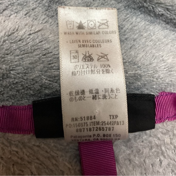 Patagonia Synchilla Polartec Retool 1/4 Snap Jacket Gray w Pink Accents - Picture 9 of 11